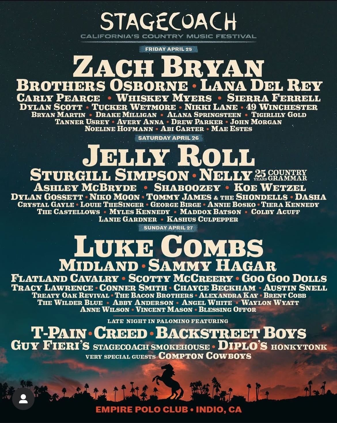3 DAY GA STAGECOACH TICKET