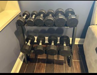 Dumbbell set 10-30 lbs set including Bench