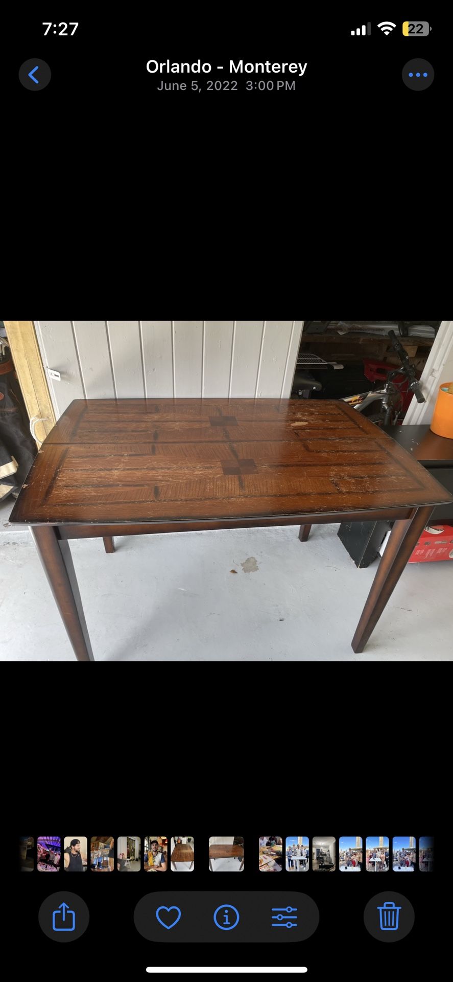 Wooden Kitchen Table