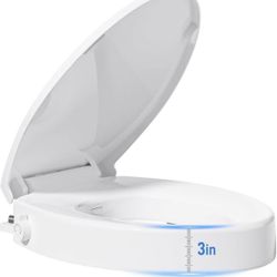 Raised Toilet Seat with Bidet