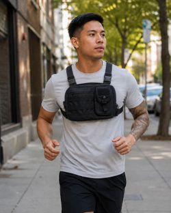 Black Tactical Chest Rig Bag