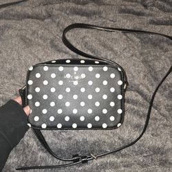 Polka Dot Kate Spade Purse With Built In Card Holder