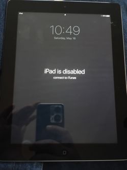 iPad 4th gen disabled