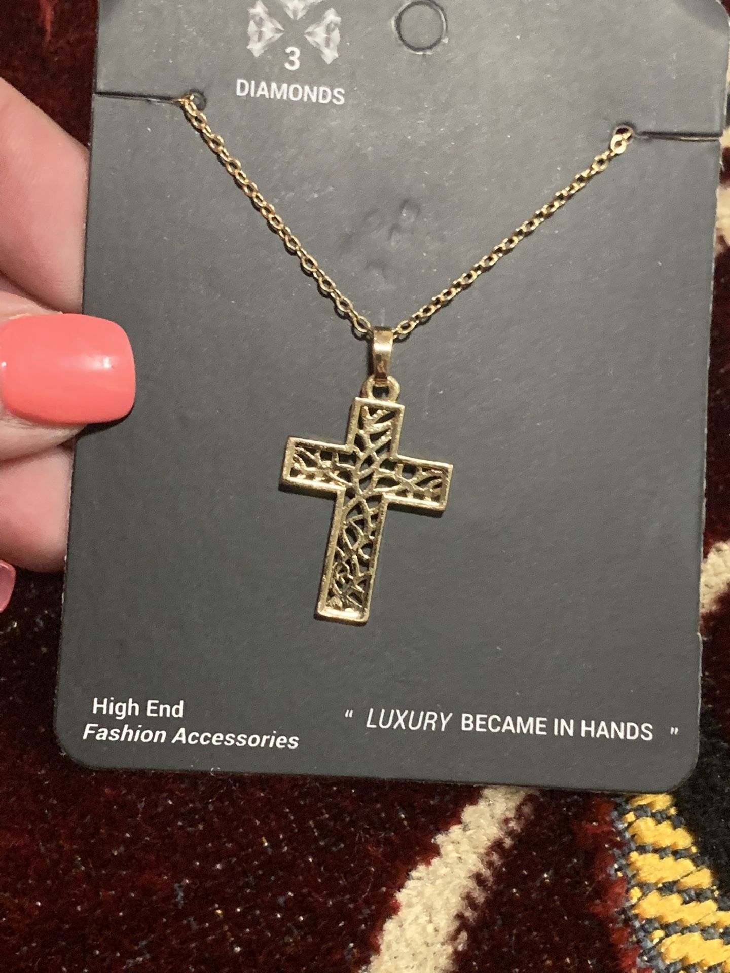 Beautiful Cross 18K Gold Plated Very Simple ๐๐ON SALE๐๐Only $10