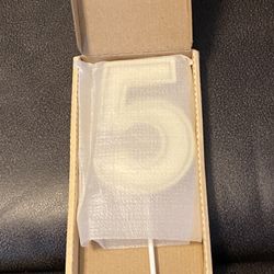 NEW - Gold 3.94 Inches Candle Number 5 - Oversized Birthday Candle Gold Birthday Cake Candles Number Candles Cake Topper Decoration Candle Number 5