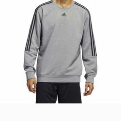 Adidas Men’s Fleece Crew Sweatshirt Sz Medium #New