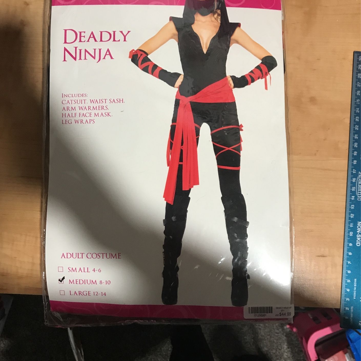 Ninja Costume Size Medium Never Used