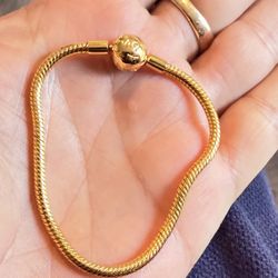 Authentic Pandora Gold Ball Bracelet 