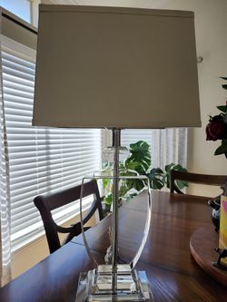 Crystal Table Lamp Contemporary Urn Style