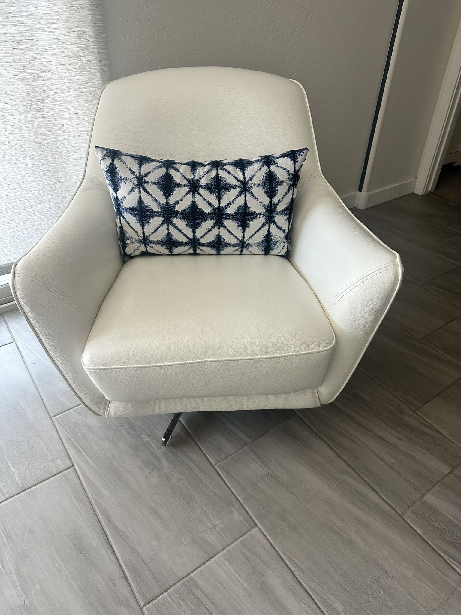 White Leather Chair