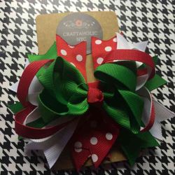 Xmas hair bow
