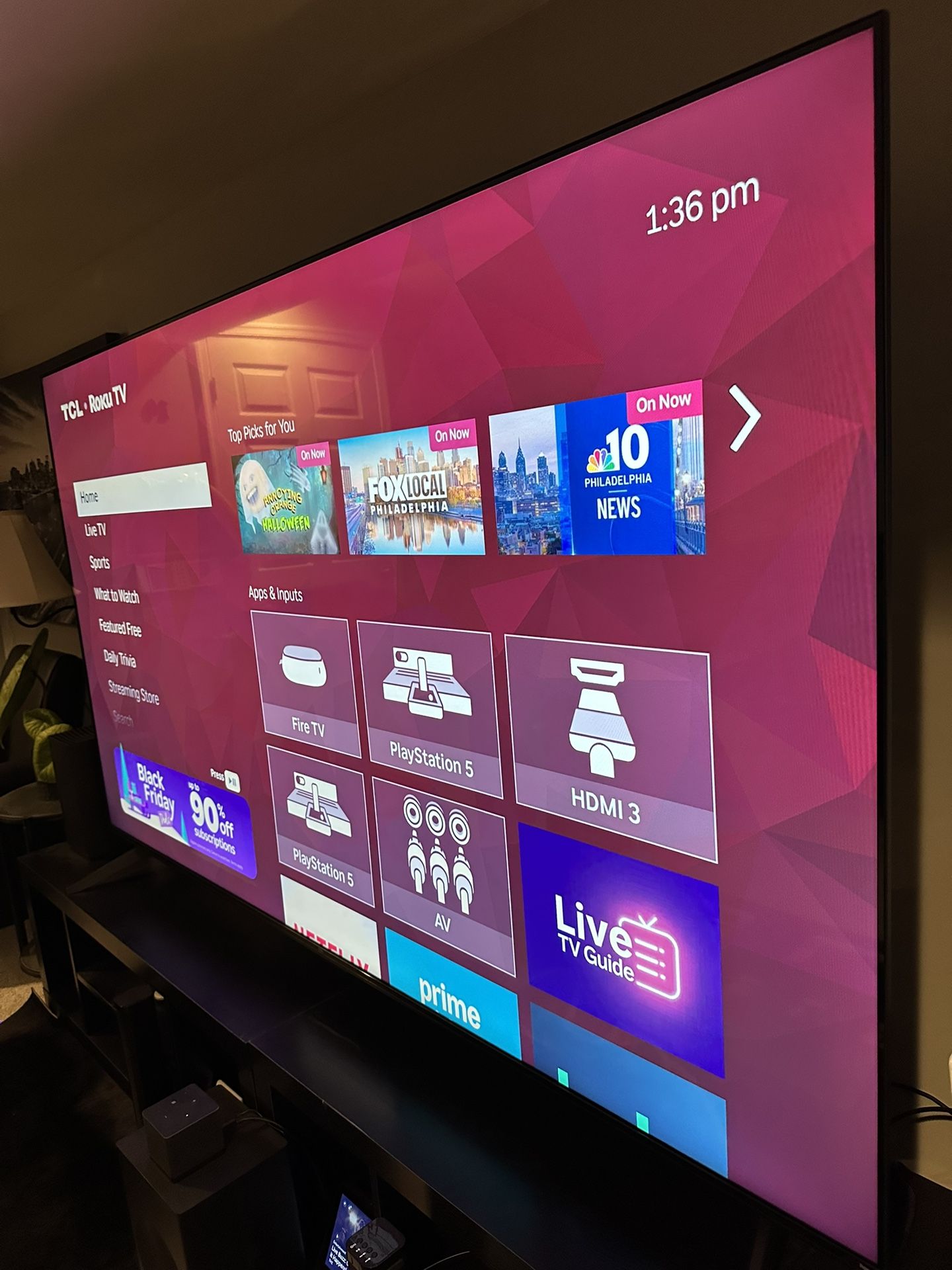 TCL 85 Inch Roku 4K Smart Tv