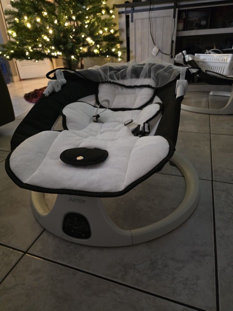 Baby Swing for Infants to Toddler Electric Newborn Swing with 5-Speed