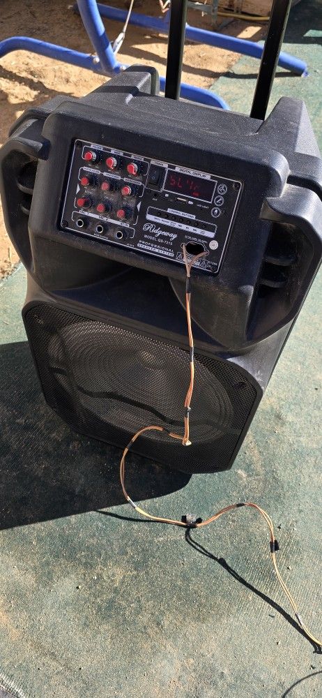 15" portable Bluetooth speaker 12v works with  battery 