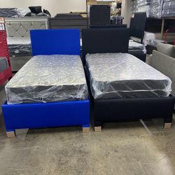 Twin Bed With Mattress 