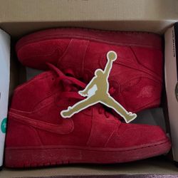 Air Jordan 1 Retro High “Red Suede” / Gym Red suede style