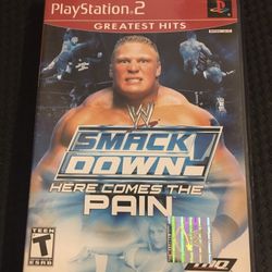 Smack Down Here Comes The Pain Ps2 ***read**