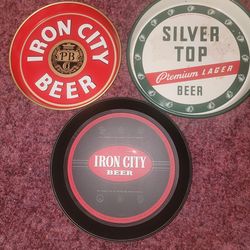 Iron city beer trays