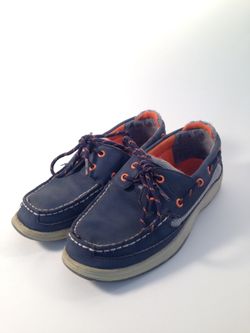 Sperry Boat Shoes Top-Sider, Blue and Orange, Size: 4