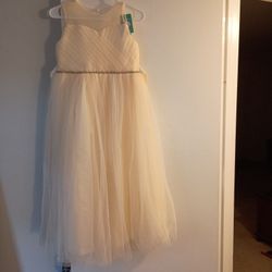 Champagne Jr Bridesmaid Gown 