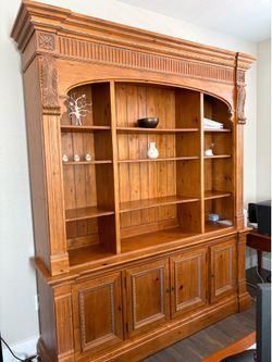 Ethan Allen pine bookcase solid wood