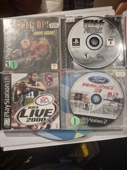 3 Ps1 Games 1 Ps2 Game Bundled Untested Used