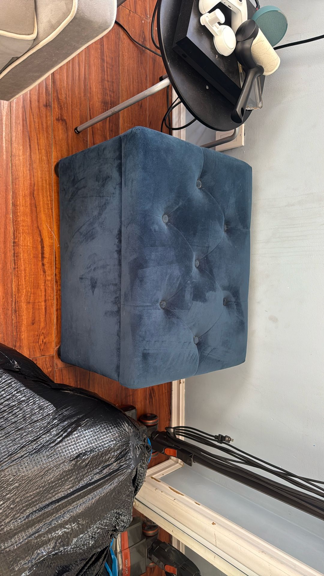 Blue Ottoman