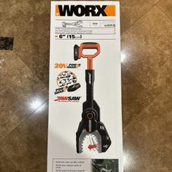 WORX WG320 JawSaw 20V Powershare Chainsaw with Auto-Tension