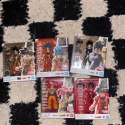 Sh Figuarts Dragon Ball Z Lot Super Saiyan God Super Saiyan Blue Vegeta Super Hero Goku Kaioken