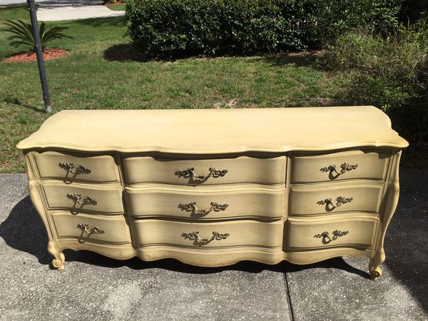 Vintage Country French Provincial Dresser And Mirror For In Vintage Country French Provincial Dresser And Mirror