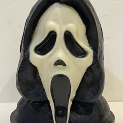 Vintage Scream Ghostface Mask Bust Fun World Div Eastern Unlimited