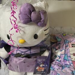Hello Kitty Greeter And Blanket $30 Each
