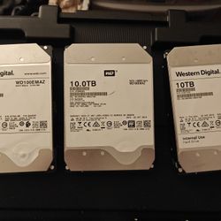 Western Digital 10TB SATA Hard Drives 