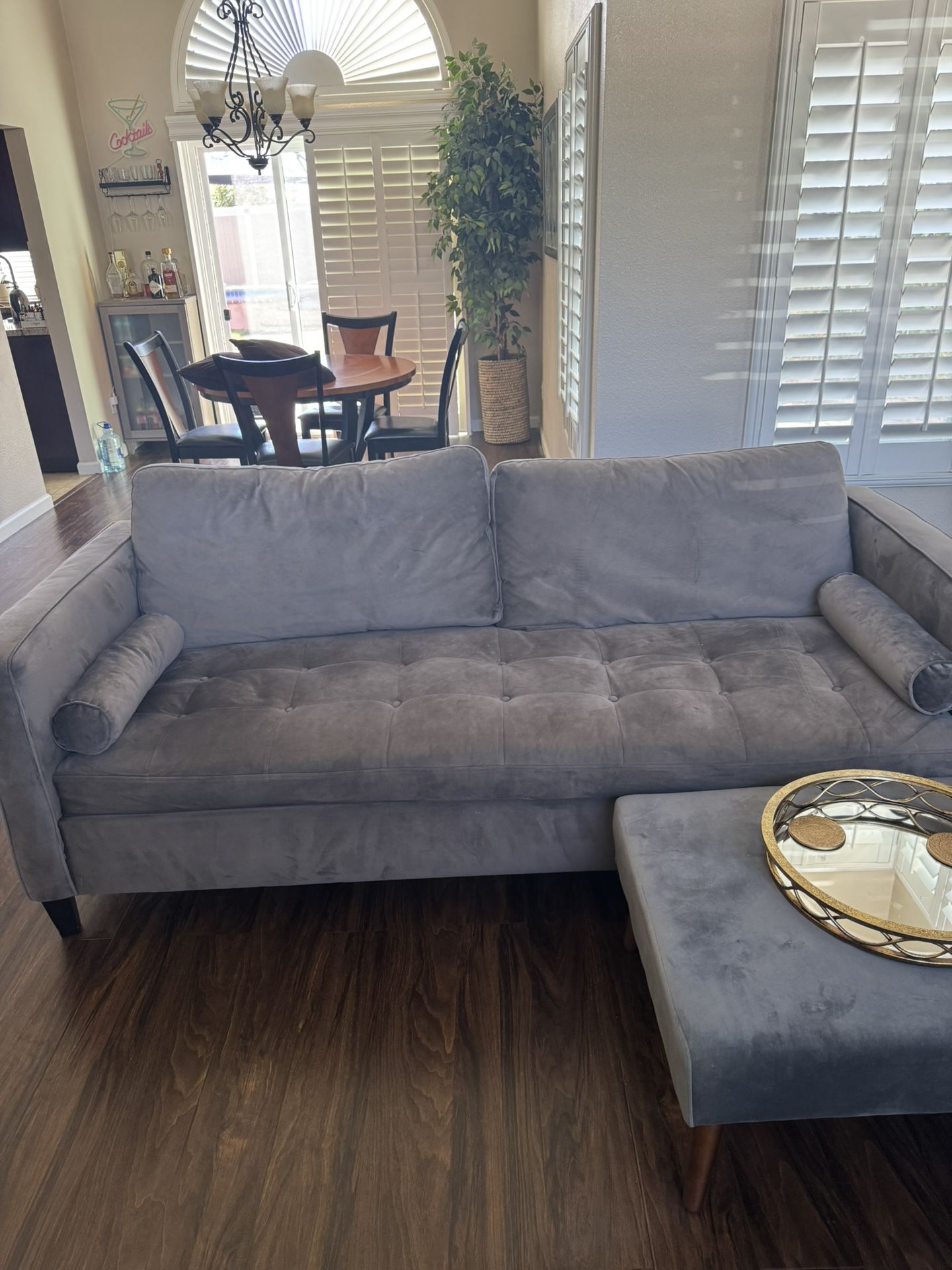 Like New Suede Couch