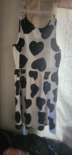 H & M dress black /white