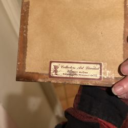 Collectible art With Confirmation Tag On The Back