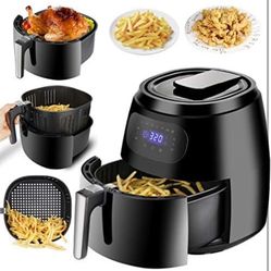 Air Fryer w/Digital Screen, XXL 7.6QT Large Air Fryer Oven w/7 Modes,1700W