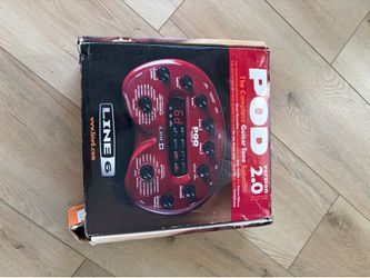 Line 6 POD 2.0 Guitar Amp Modeler (In Box) + New Monster Instrument Cable