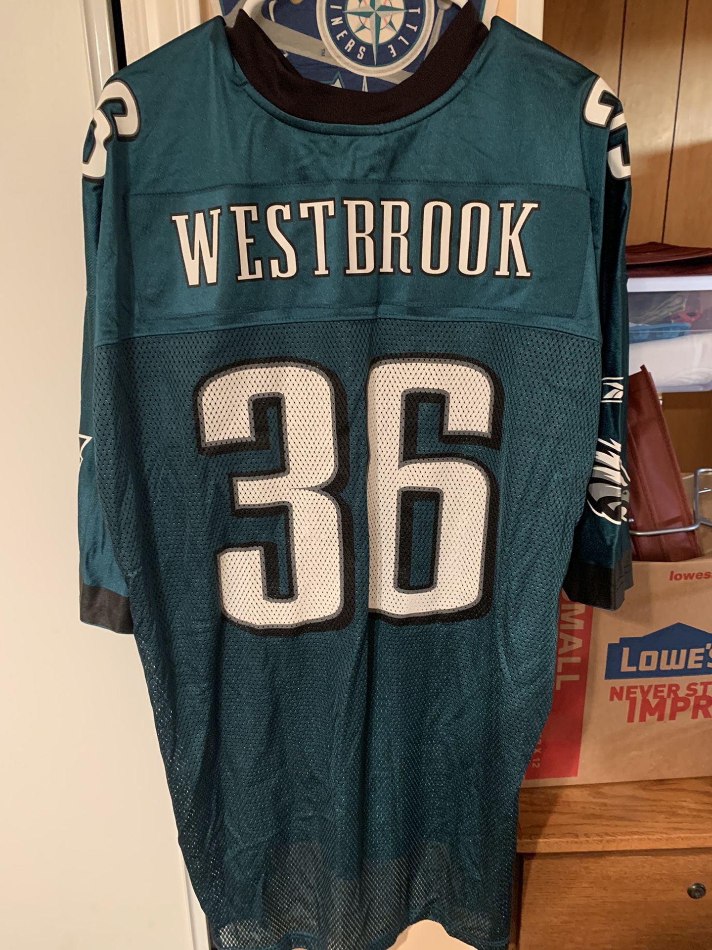 Brian Westbrook #36 Philadelphia Eagles Reebok Onfield Mens Jersey Size 2XL NWOT