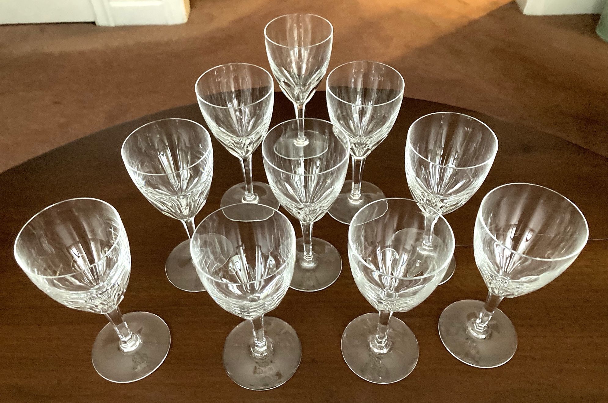 Baccarat Crystal Water Goblets - Genova Pattern