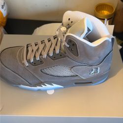 Air Jordan 5 Retro White- Wolf Gray