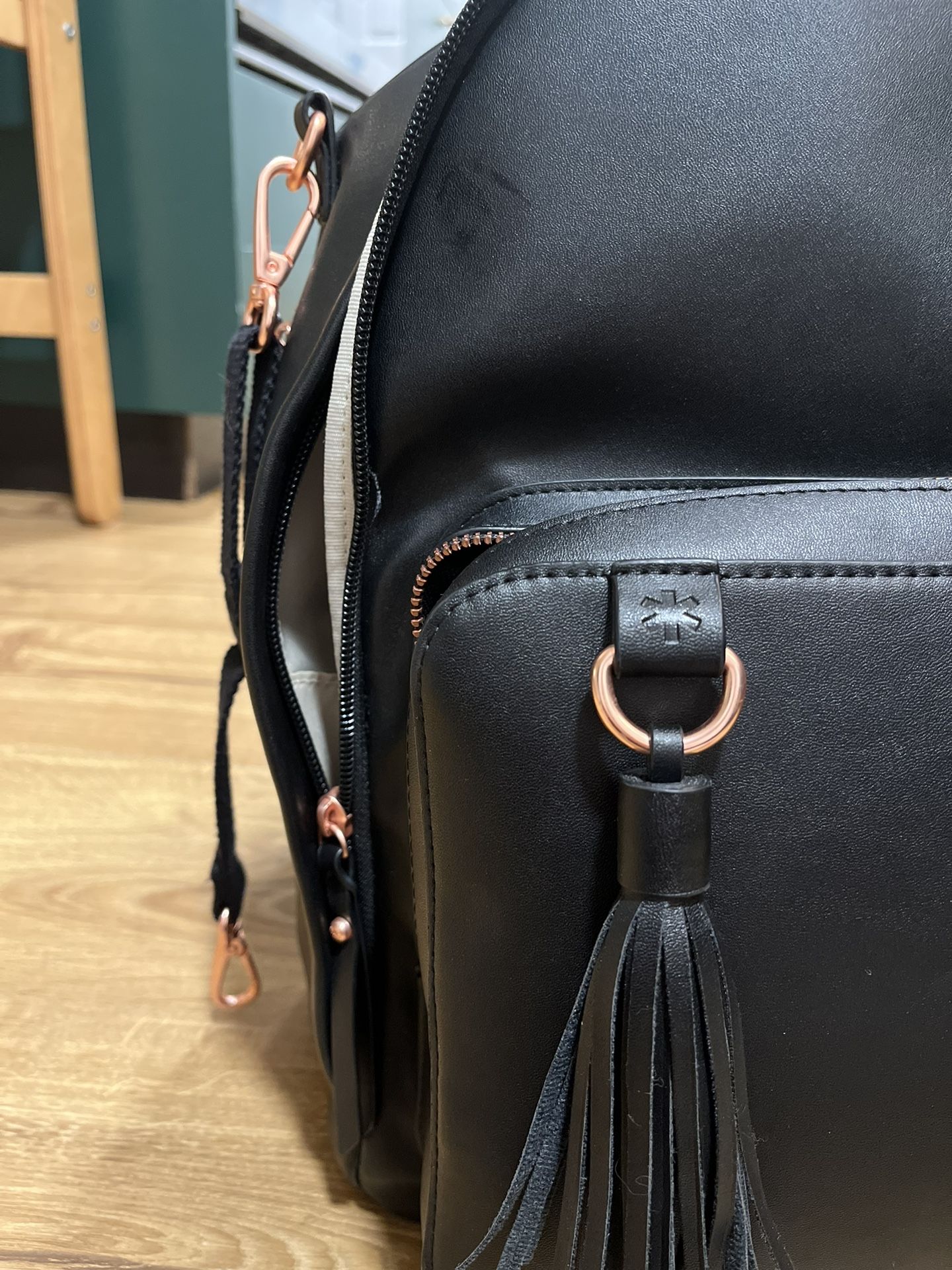 Skip Hop Maternity Bag Black With Rose Gold