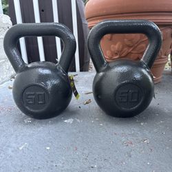 50.lbs X 2 Kettlebells NEW