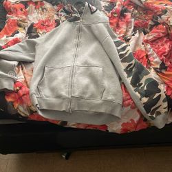 gray BAPE hoodie 