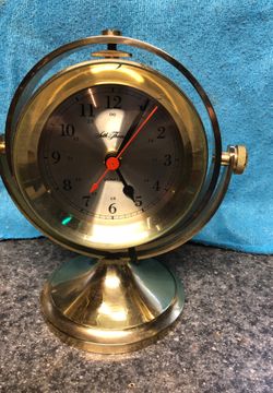 Trusting. Seth Thomas schooner clock/ chronometer model:1044 solid polished brass pre-owner