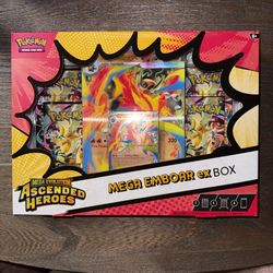 Pokemon Ascended Heroes Mega Emboar Ex Box