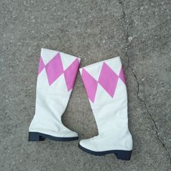  Pink Ranger  Full Zip Boots