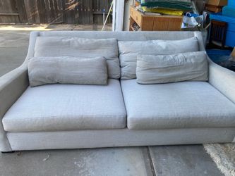 Crate and Barrel Deep Seating Couch