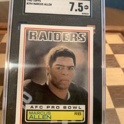 1983 Marcus Allen Rookie Card – Graded 7.5