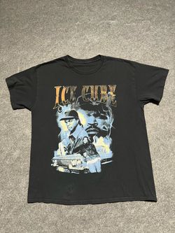 Ice Cube black graphic tee. Short sleeve, crew neck